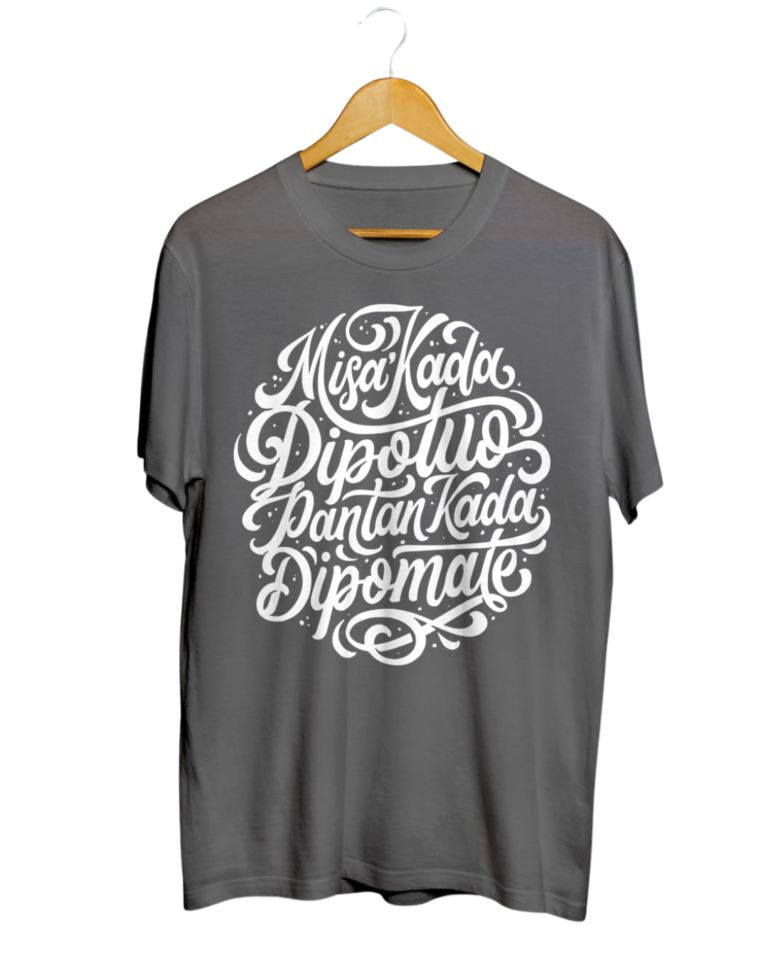 InanMaraya 100% Cotton T-Shirt – Original Design Grey